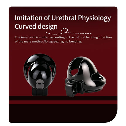 LICKER Easy To Wear ABS Stainless Steel Glans Chastity Cage Penis Head Breathable Chastity Lock Dick Bondage For Men Sissy Gay