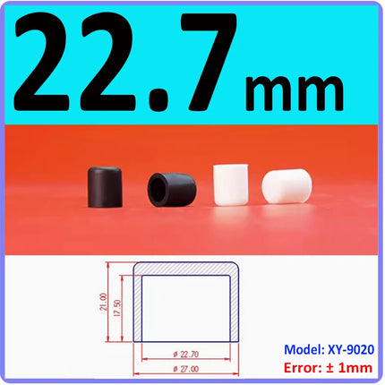 White/Black Silicone Rubber Round Caps Protection Gasket Dust Seal End Cover Caps For Pipe Bolt Furniture 3mm-78.5mm