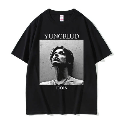 Rocker Yungblud IDOLS Album Tour 2025 T-shirt Men's Women Hip Hop Rock Summer Short Sleeve T Shirts Casual Vintage T-shirts