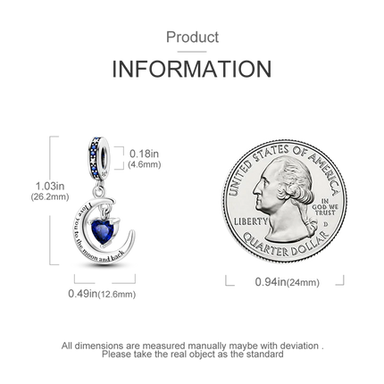 Charm Silver 925 Beads Blue Series Fit Bracelet Charms DIY Original Fashion  Pendants For Jewelry Maing