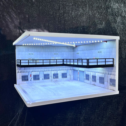 1/18 1/24 1/32 1/64 Scale LED Lighted Parking Lot Display Multi-Scale Car Garage Diorama for Hot Wheels & Matchbox Collection