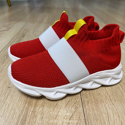Sonic Shoes For Boys Kids Sonic Zapatillas Sonic Red Sonic Shoes For Kids Boys Girls Cartoon Anime Sonic Games Shoes