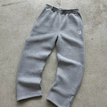 New Y2K Pants Personalized Pant Leg Zipper Embroidery Hip Hop Casual Joggers Men Pants Retro Straight Pants Tracksuit Streetwear
