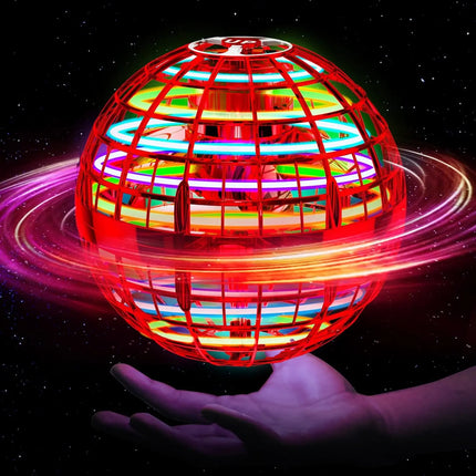 Flying Orb Ball with Dazzling Lights, Magic Hover Spinner, Cool Boomerang Drone, Floating Cosmic Globe, Kids Outdoor Toy