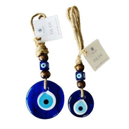 Evil Eye Wall Hanging Nazar House Protection Macrame Decor Rearview Mirror Pendant Lucky Eye Glass Evil Eye Gifts Turkish Eyes