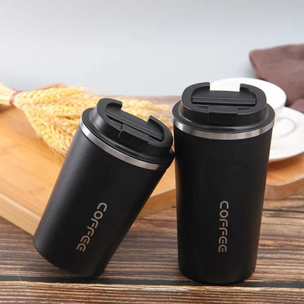 380/510ML Travel Stainless Steel Coffee Cup Thermal Mug Leak-Proof Thermos Bottle Tea Coffee Mug Vacuum Flask Insulated Cups Hot