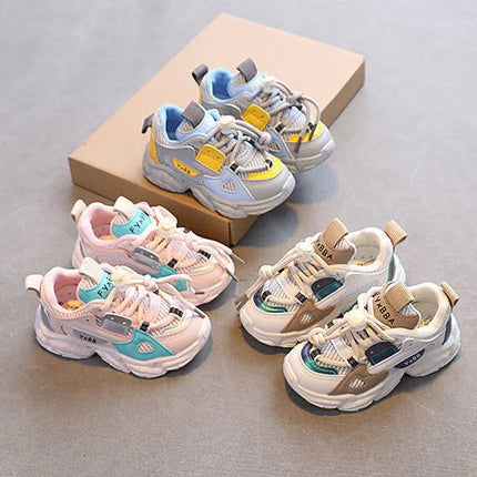 Size 21-36 Baby Toddler Shoes For Boys Girls Breathable Mesh Little Kids Casual Sneakers Non-slip Children Sport Shoes tenis
