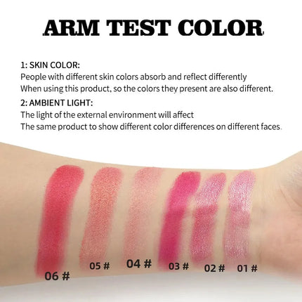 6-color face highlighting and contouring palette in a waterproof and sweatproof formula for music festivals and parties