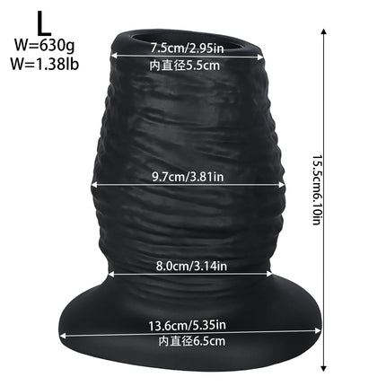 Big Speculum Hollow Anal Plug Soft Silicone Butt Plug Training Expander Dilator Dilation Fisting Adult Sex Toy for Women Men Gay