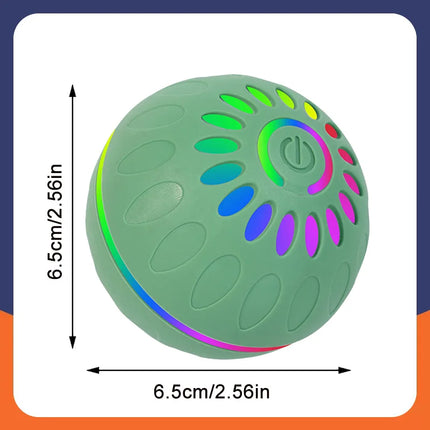 Interactive Smart Dogs Toys Balls - USB Automatic Moving Bouncing Ball for Puppy to Large dog-Electronic Pet Ball Christmas Gift