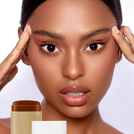 Bronze Foundation Stick Serum Boosted Skin Tint Silky Texture Moisturizing Coverage Concealer Base Even Skin Tone Makeup