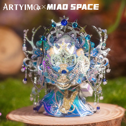 MU Artemis MIAO 3D Metal Puzzle DIY Assembly Kit, Brain Teaser, Office Decor, Birthday Christmas Halloween Gift, Collectible