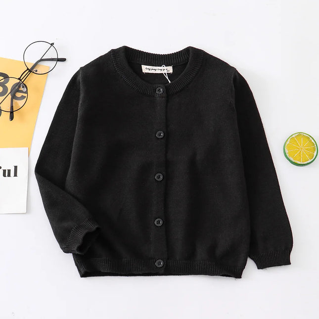 Red Sweater Cardigans for Kids Baby Clothes Toddler Boy Girl School Cardigan Cotton Korean Girls Knitwear Infantil Clothing Bebe