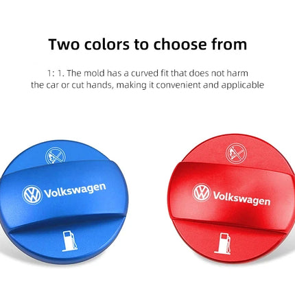 Car Fuel Cap Aluminum Alloy Oil Box Lid Petrol Tank Cover For Volkswagen GTI Polo Golf 5 MK6 MK7 Tiguan Arteon Jetta Passat CC