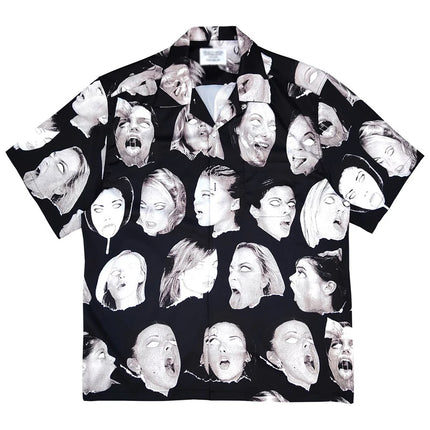 Weirdo Dave Collection Of Trendy Brands Beach Vacation Artificial Silk Hawaiian Short Sleeved Shirt For Men