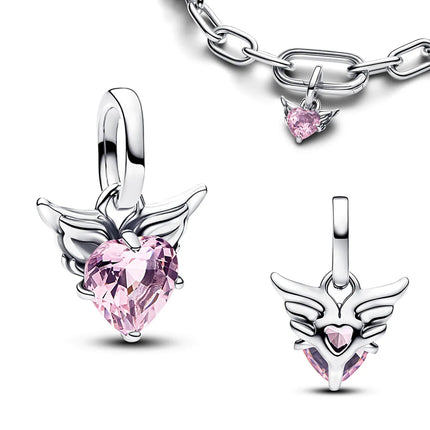 2026 New Original 925 Sterling Silver Key Butterfly Heart-shaped Bead Pendant fit Women's DIY Bracelets Necklaces Jewelry Gifts