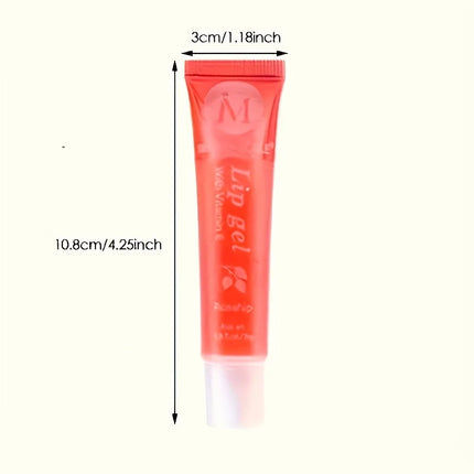 6/12Pcs Fruity Watery Glossy Lip Gloss Set VE, Rosehip, Argan, Mint, Aloe, Coconut Flavor Clear Lip Oil Moisturizing Lip Plumpin