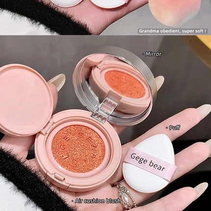 Sweet Color Translucent tender Air cushion blush Pink Powder blush to improve the complexion of Korean vitality young girl