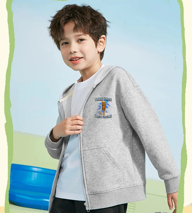 Winter Italian Brainrot Jacket for Boys Girls Long Sleeve Cotton Hoodie Cartoon Printed Coats 6-14T