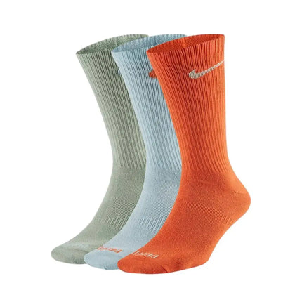 NIKE Women's Macaron Pastel-Colored Knee-High Socks / Men's Dopamine 3-Pack Casual and Athletic Socks DC7537-903