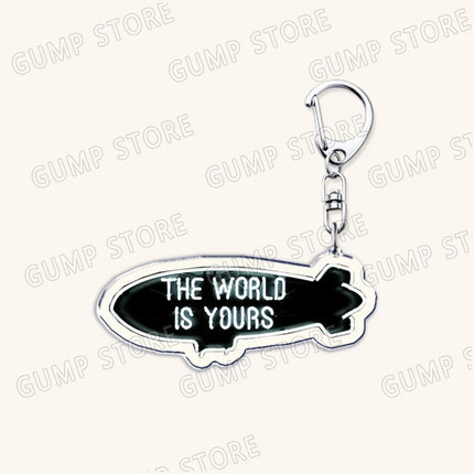Popualr World Is Yours Keychains for Accessories Scarface Tony Montana Gangster Say Hello To My Life Keyring Fans Friends Gifts