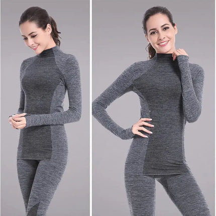 Seamless women thermal suit shape soft warm thermal underwear set AliExpress hot sale