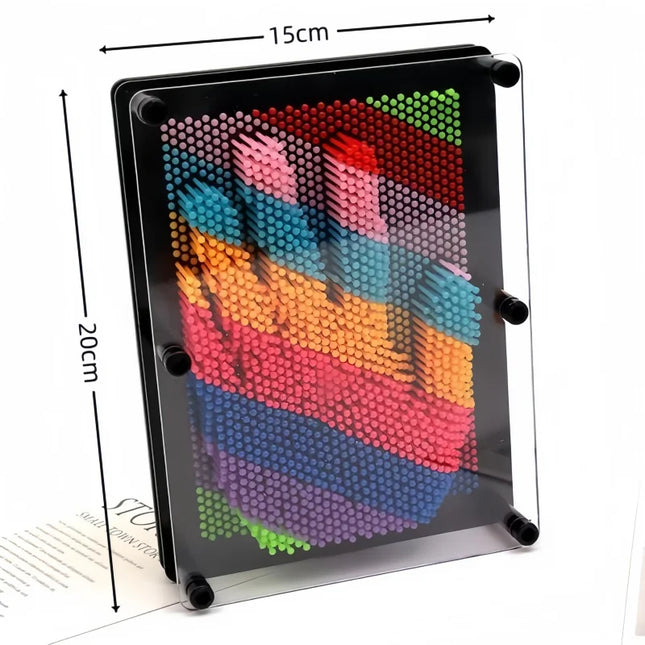 3D Clone Metal Pin Antistress Art Clone Hand Shape Model Kid Toys Pinscreen Needle Board Sculptures Painting Carving Pinart Gift