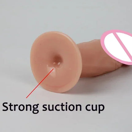 Mini Soft Dildos Small Artificial Sucker Cup Penis Vagina Anal Plug Sex Toys For adult Masturbator Prostate Stimulator Sex Toys