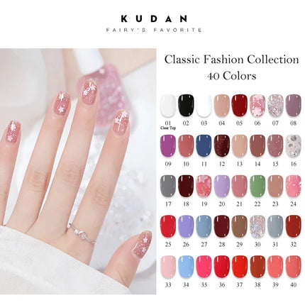 KUDAN 6Pcs Water-Based Nail Polish Set 10ml Nude Red Pink Peel-Off Air-Dry Nail Art Polish Kit Manicure No Need Lamp
