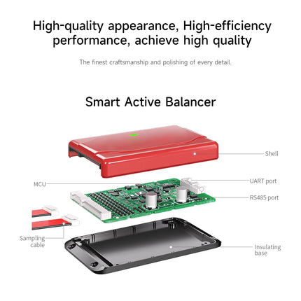 DALY software Active 1A balancer with Bluetooth UART 1A 4S 8S Equalizer suitable for LI-ION Lifepo4 LTO battery pack