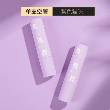10/30/50/100PCS  Empty Lipstick Tubes Direct- filling Cute Cartoon Pattern DIY Empty Round Lip Balm Tube Packaging For Children