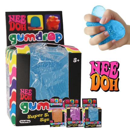 Schylling Mini Candy NeeDoh Gumdrop Soft Sensory Fidget Toy Stress Relief Squeeze Ball Blind Box
