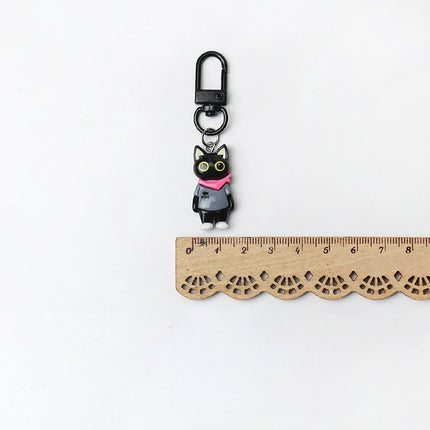 Trend Funny Street Cheap Cat Keychain Creative Bag Accessories Pendant Personalized Cartoon Versatile Key Chains Accessories