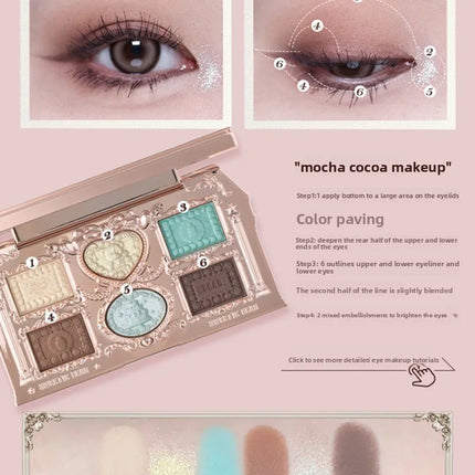 Flower Knows SWEETIE BEAR Highly Pigmented Eye Makeup Palette Eye Shadows Long Lasting Matte Shimmer Finish Cosmetics Gift Kit