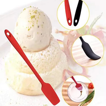 Long Handle Silicone Spatula for Kitchen, Jar Scraper Spatula, Non-Stick Rubber Scraper, Smoothies, Blenders Cooking Baking