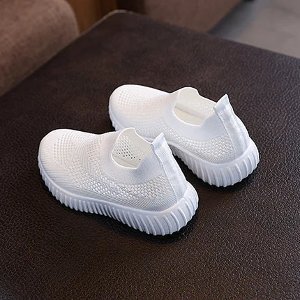 Children's Running Sneakers Boys Girls Casual Mesh Breathable Non-Slip Walking Patchwork Tennis Toddler Soft-Soled Girls' Shoes