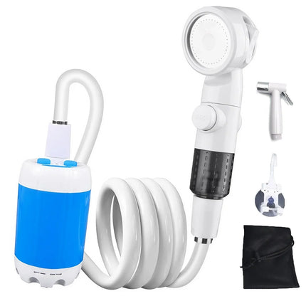 Portable Rechargeable Outdoor Shower Handheld Compact Design Gentle Shower Stream for Dog Bathing Car Washing Flower Watering