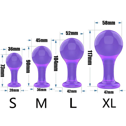 Black Smooth Butt Plug with Flared Base Prostate Massager for Men And Women Beginner Anal Training Toy