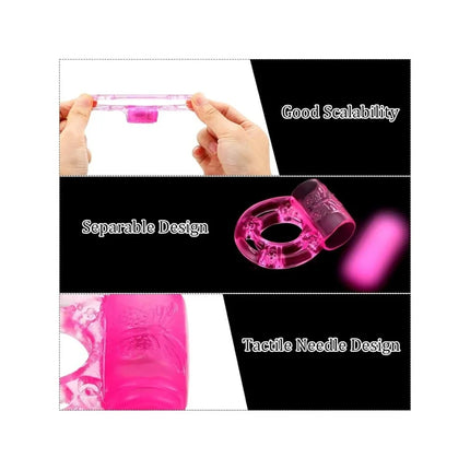 Best Sales Butterfly Vibrating Cock Ring for Men Soft Silicone Penis Ring with Clitoral Stimulator Couples Adult Sex Toy