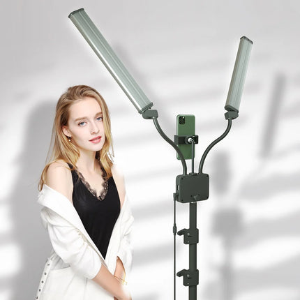 45W LED Video Light Double Arms Fill LED Light Selfie Light Long Strips LED Light for Photo Studio Live Broadcast Tiktok Stream