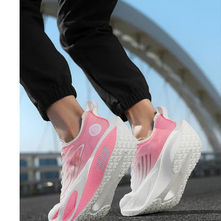 Unisex 2025 Full Carbon Plate Running Shoes Professional Marathon Racing Lightweight Bounce Cushion Breathable Sports Sneakers