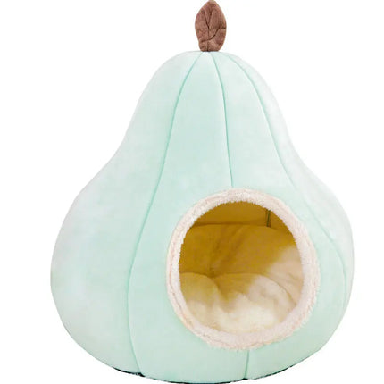 Pear Shaped Cat Bed Warm Pet House Cozy Dog Bed Semi Enclosed All Season Pet Sleeping Nest Winter Warmth Cat House Cat Beds