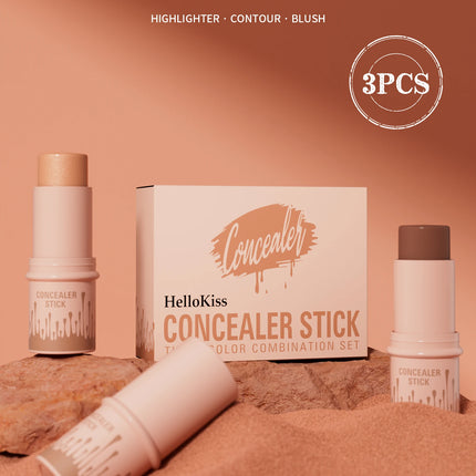 Contour Stick Set Natural Matte Finish Highlighters Shadow Waterproof Contouring Wand V-face Shaping Contour Pen Face Makeup