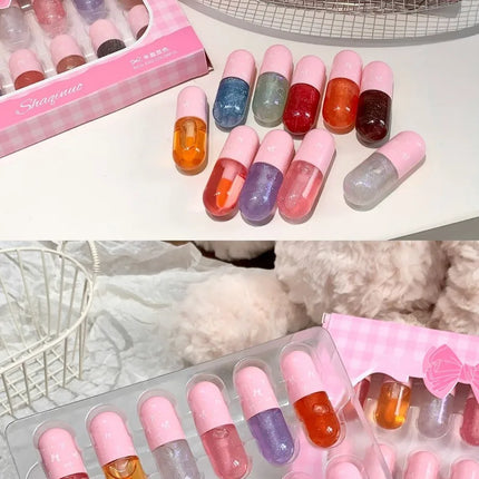 SHAQINUO Lip Gloss Set, Long-Lasting, Pigmented, Hydrating & Moisturizing with Mirror-Like Shine and Glitter, Perfect for Gifts
