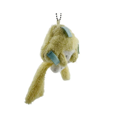 9cm Glow in the Dark Jirachi Plush Keychain - Cute Wish Pokémon Stuffed Toy, LED Night Light Wishing Star Hanging Ornament Doll