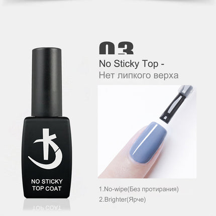 KODI JYJ Base and Top Coat for Gel Polish Acid free Primer Varnish Hybrid Semi Permanent Lot Matte Top Nails Thick Rubber Base
