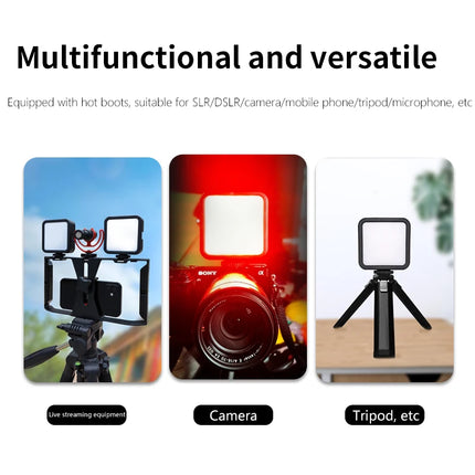 Mini RGB Fill Light Portable Video Lamp Photography Camera 2500K-9000K LED Lighting Cold Shoe For DSLR Camera For GoPro Vlog Kit