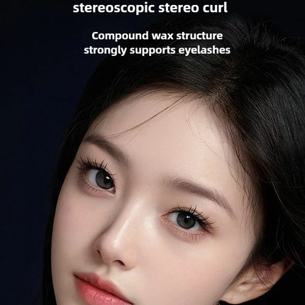 Metal Iron Lashes Mascara Waterproof Silk Fiber Mascara Black Long Curling Eyelash Extensions Non-clumping Eyes Makeup Cosmetics