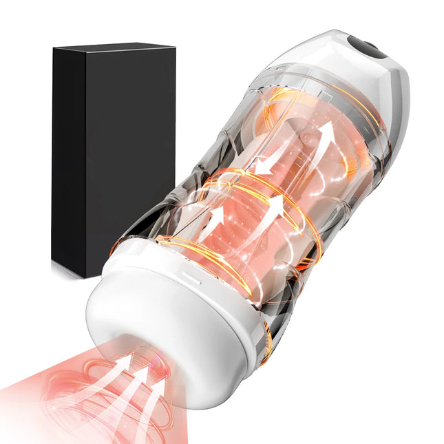 Automatic Sucking Male Masturbators Powerful 10 Sucking Vibrator Modes Pocket Pussy Artificial Vagina Sex Toy for Adult Supplies