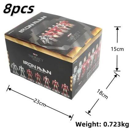 Fondjoy Marvel figure Splicing toys iron man MK1 MK2 MK3 MK4 MK5 MK6 MK7 Action figure model Birthday gift for children